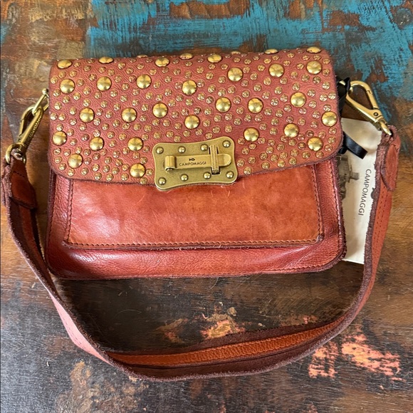 Campomaggi Handbags - Campomaggi “Agneses shoulder/crossbody bag” in rich cognac leather. NWT!
